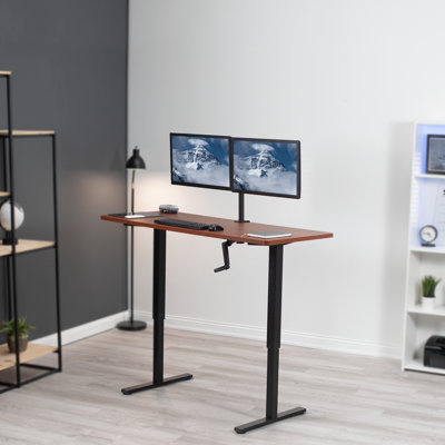 Bureau manuel à hauteur réglable