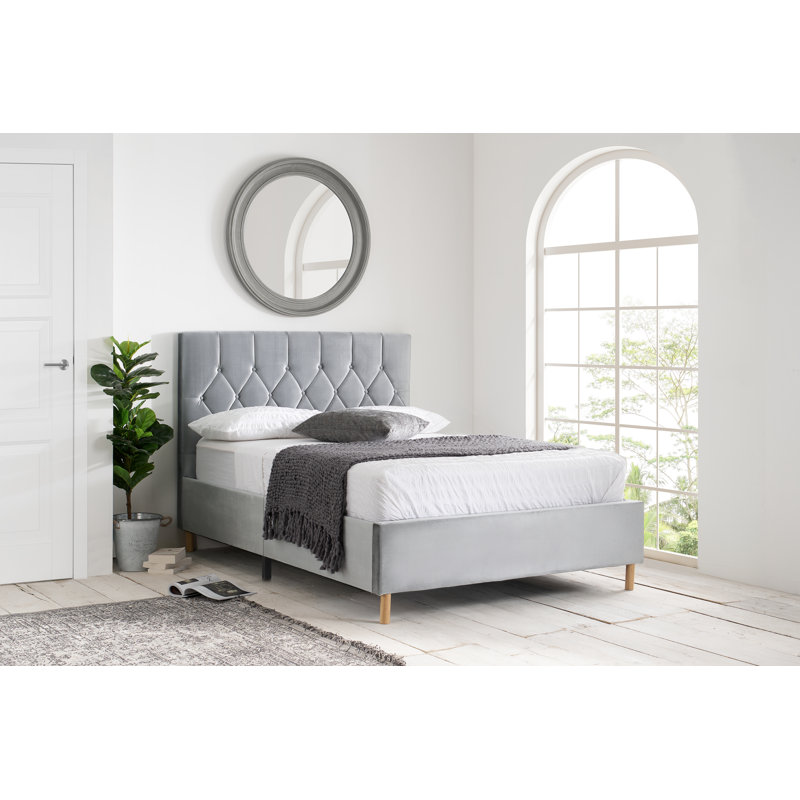 Disney Occasional Chairs Upholstered Bed, Grey, Small Double (4')