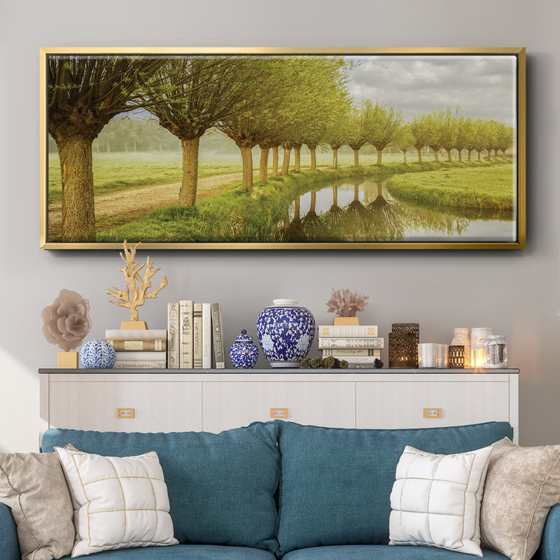 Holland, impression sur toile encadrée, H 12 po x l 30 po x P 1,5 po, Or