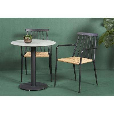 Lokshin 2 - Person Patio Dining Set with Round Table