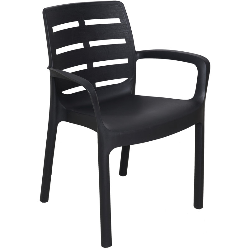 Eitan Patio Dining Armchair, Anthracite