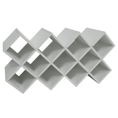 Dalanee 14 - Bottle Wine Bottle Rack in White