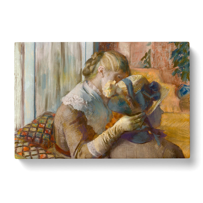 At The Milliners by Edgar Degas - Wrapped Canvas, 35cm H x 50cm W x 3cm D
