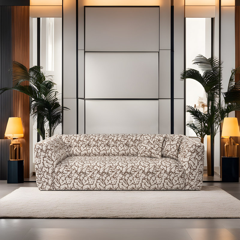 Stylish 3-Seat Sofa in Tan, 92.5 x 39.4 x 28.3 inches | Durable Beech Wood & Chipboard Frame, 100% Polyester Fabric | 28 DNS Soft Foam for Comfort, Fixed Cushions, Easy-Care Dry-Cleanable | Perfect for Living Room & Lounge