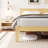 14 Inch Natural Bamboo Queen Size Bed Frame, Warm Tone Modern Style Heavy-Duty Platform Bed with 98° Ergonomic Angled Headboard, Squeak-Free, No Box Spring Needed-1625231739