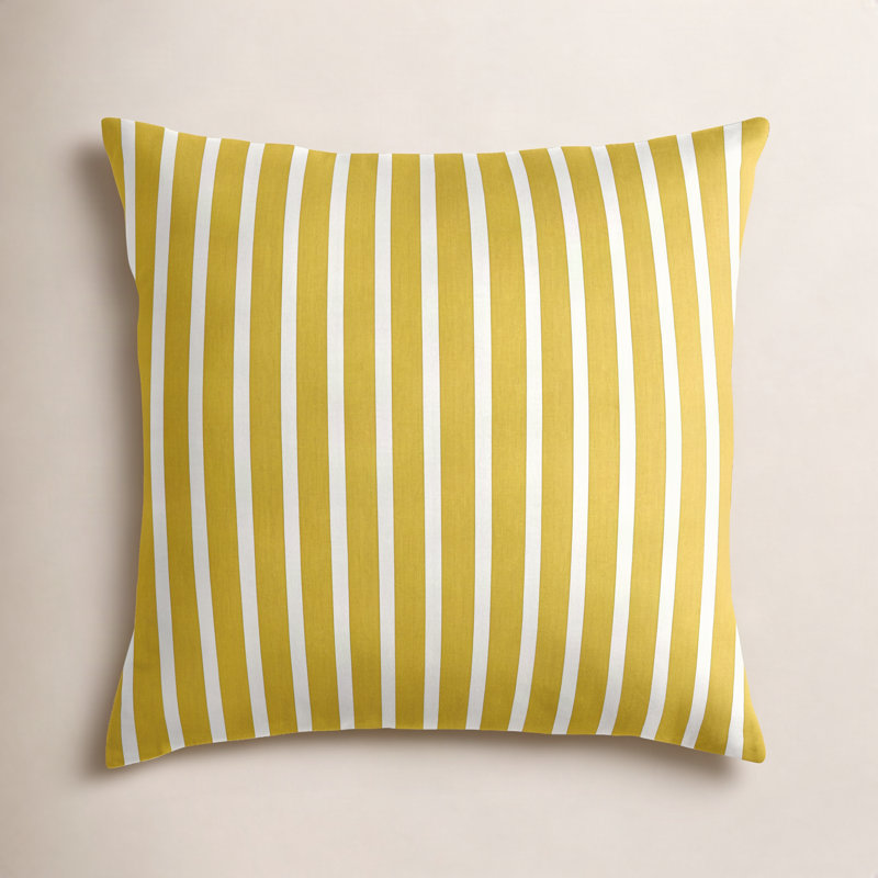 Housse de coussin d'extérieur carré Sunbrella, 18 po x 18 po x 6 po, Jaune