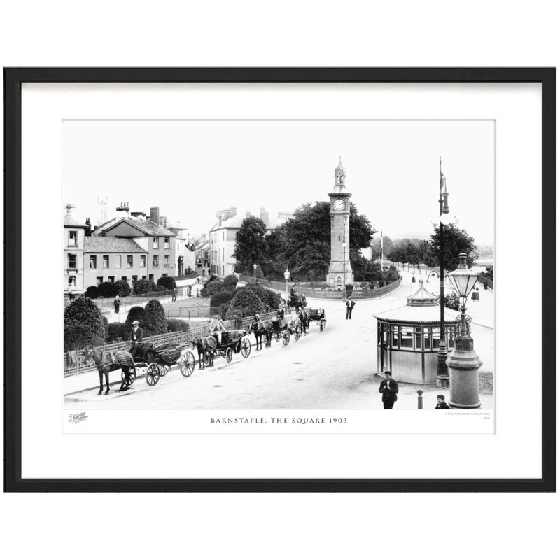 Barnstaple, The Square 1903 - Single Picture Frame Print, 40cm H x 50cm W x 2.3cm D