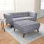Repose-pieds capitonné carré l 35,5 "x P 35,5" Ardrie-602999418