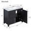 Meuble-lavabo simple 36 po avec plateau en résine Camylah