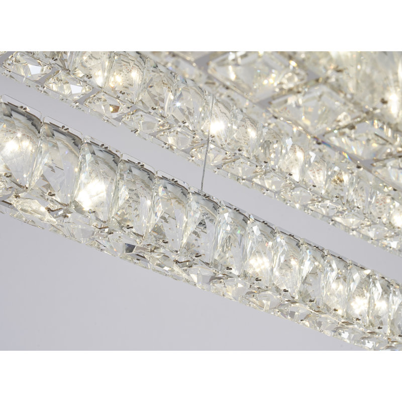 Luminaire suspendu unique à niveaux 8 lumières DEL