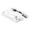 Prime-Line Diecast Cam Action Window Sash Lock with Alignment Lugs, White (1 Set)