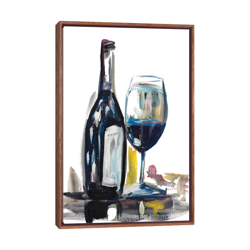 «Time for Wine I» par Andy Beauchamp - reproduction d'art, H 48 po x l 32 po x P 1,5 po, Pas de tapis
