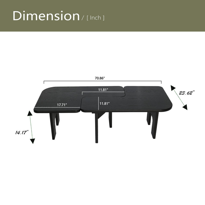 Ensemble de tables basses gigognes Modern Modern