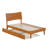 Phoenix Wood Platform Bed with Trundle-891028858-891028859