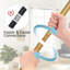 Tringle de rideau de douche Gold Tension - Tringle de douche réglable à ressort sans ressorts avec patins en caoutchouc antidérapants, diamètre robuste de 7/8 po pour la salle de bain, la cuisine ou la fenêtre