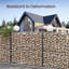 30cm H x 30cm W Steel Border Fencing