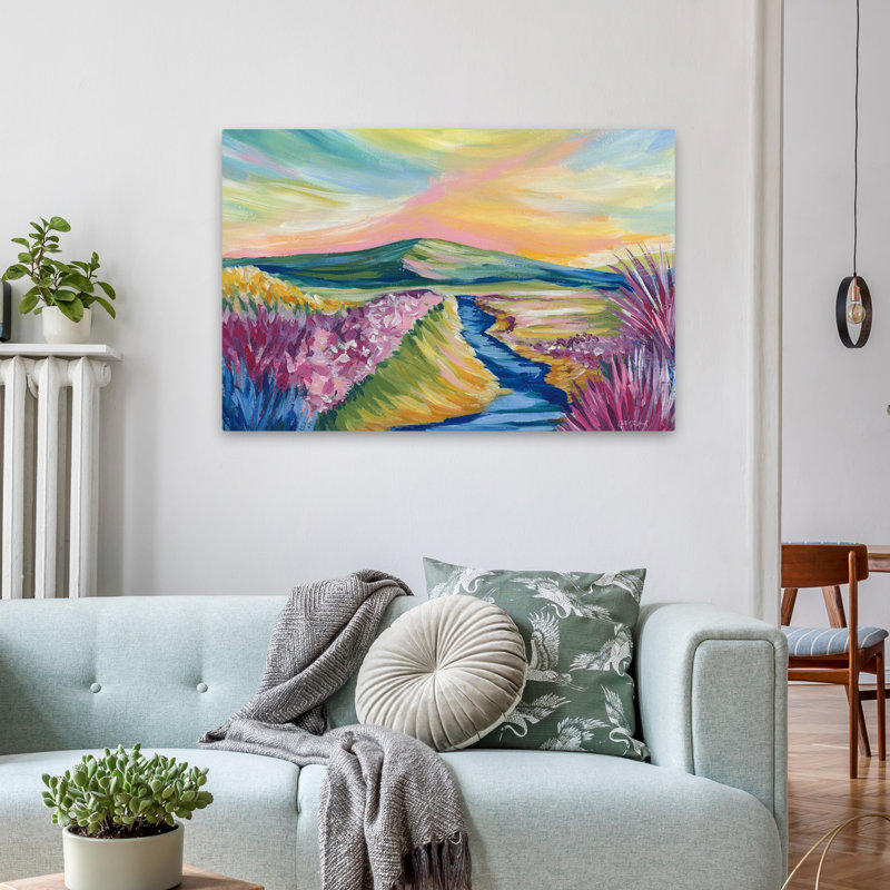 Contemporary Spring Meadow I, H 36 po x l 24 po