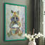 Fantastic Florals Raccoon, reproduction encadrée - bois massif-1199660714-1199660718