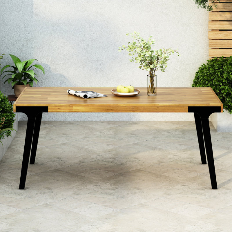 Table de salle à manger en bois pour 6 adultes