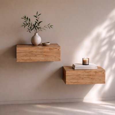 Floating Nightstands, Set of 2