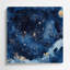 Art mural en métal bleu
