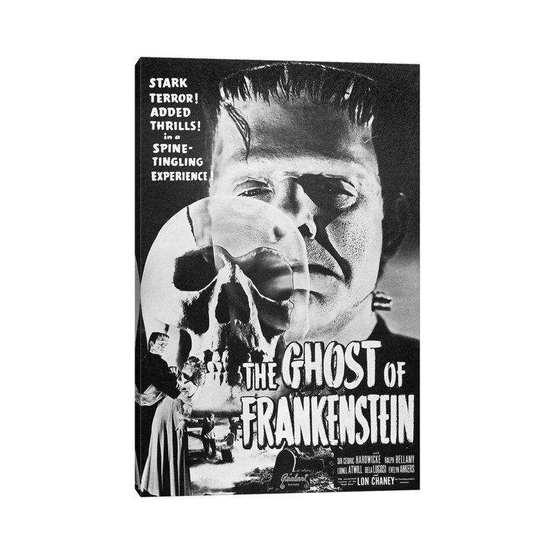 Ghost Of Frankenstein - Wrapped Canvas Print, 101.6 cm H x 66.04 cm W x 3.175 cm D
