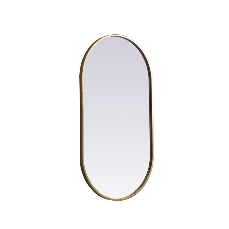 Miroir mural Sabine, Laiton, 36 po x 20 po
