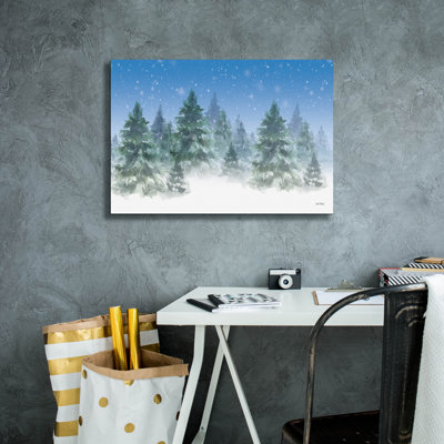 Epic Graffiti 'Winter Trees' by Leslie Trimbach Canvas Wall Art