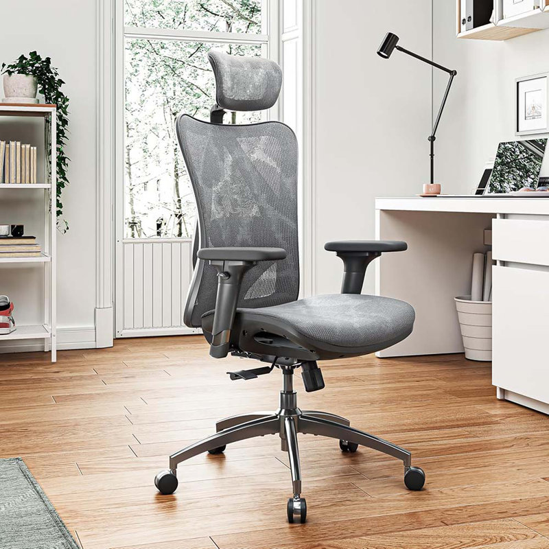 Ergonomic Game Chairs With 3 Way Armrests Lumbar Support And Adjustable Headrest High Back Tilt Function, Grey