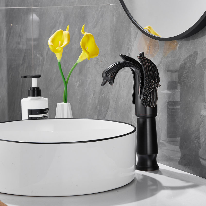 Robinet de salle de bain vasque, Bronze huilé