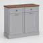 Armoire à poubelle basculante en bois, 75 litres, autoportante - Grise-101920072