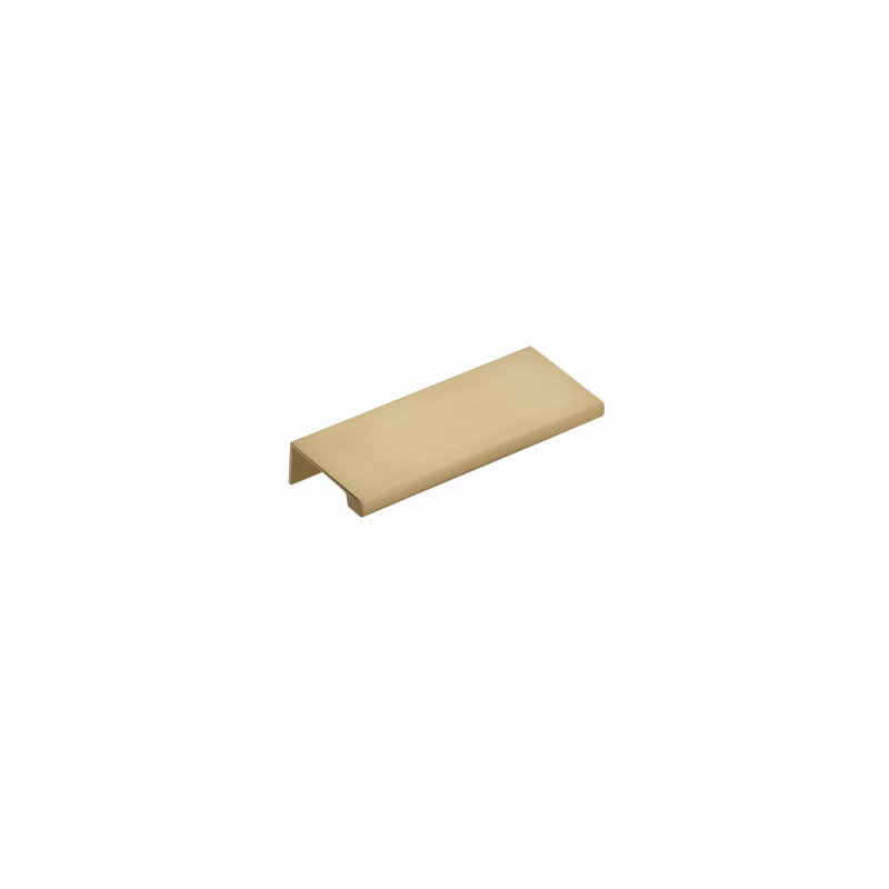 Emtek Edge Cabinet Pull, 3" Center To Center, Satin Brass