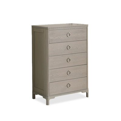 Armoire d'appoint en bois massif gris clair