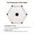 Hexagonal Travertine Stone Finish Italian Design MgO Side Accent Table