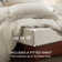 Ensemble de housse de couette avec drap-housse et literie douce en lin brossé double, sans édredon
