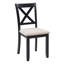 Ensemble de salle à manger de cuisine 6 pièces, table de salle à manger rectangulaire en bois avec 4 chaises rembourrées et un banc
