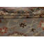 Tapis gris en laine à motif floral Oushak 6 x 9