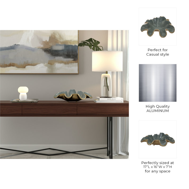 Gannon Handmade Aluminum Decorative Bowl