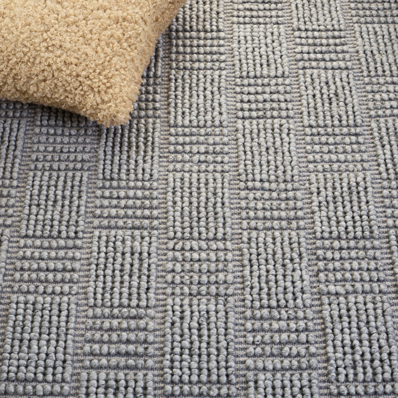 Natura Hand Woven Wool; Cotton; Recycled P.E.T Solid Color Indoor Rug, Rectangle 8' x 10'