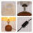 Compact Pleated Table Lamp With Switch, Compatible With E26 Dimmable Bulbs