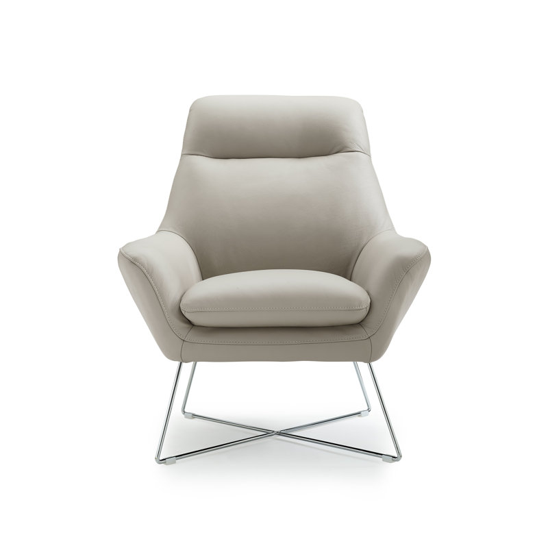 Abdulilah Upholstered Armchair, Light Gray