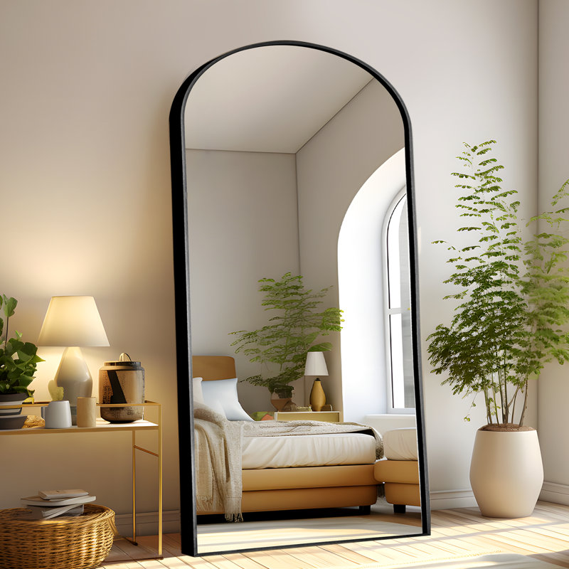 Miroir pleine grandeur Alirra, Noir, 71 po x 38 po