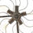 Metal Vintage Fan 5 Bulb Bronze Accent Lamp