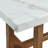 2PC Occasional Marble Table Set In White