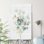 «Eucalyptus III on Shiplap», reproduction de peinture à l'aquarelle sur toile