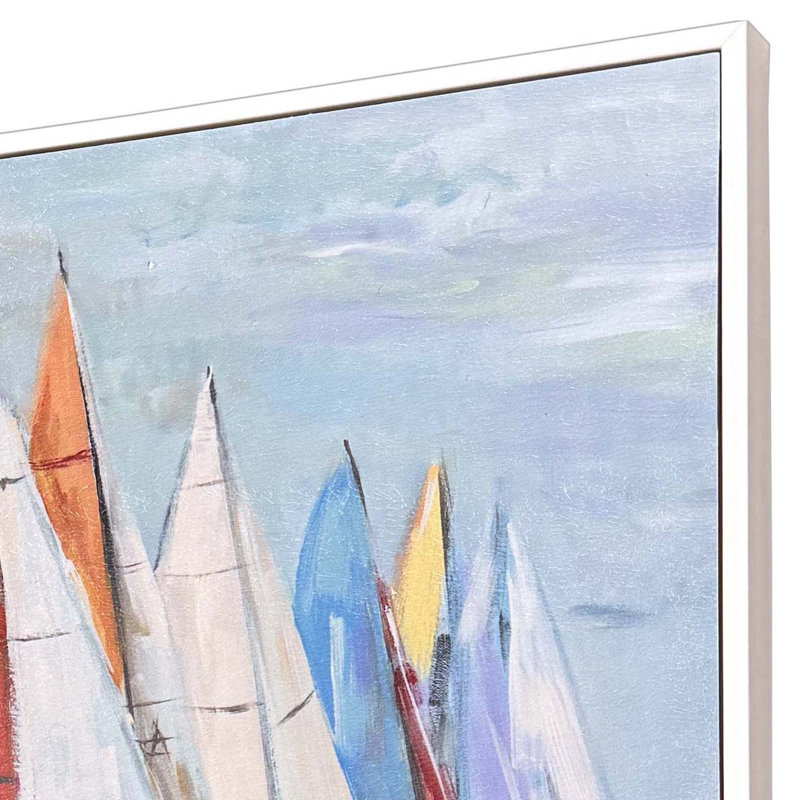 «Colorful Sails», art encadré sans verre