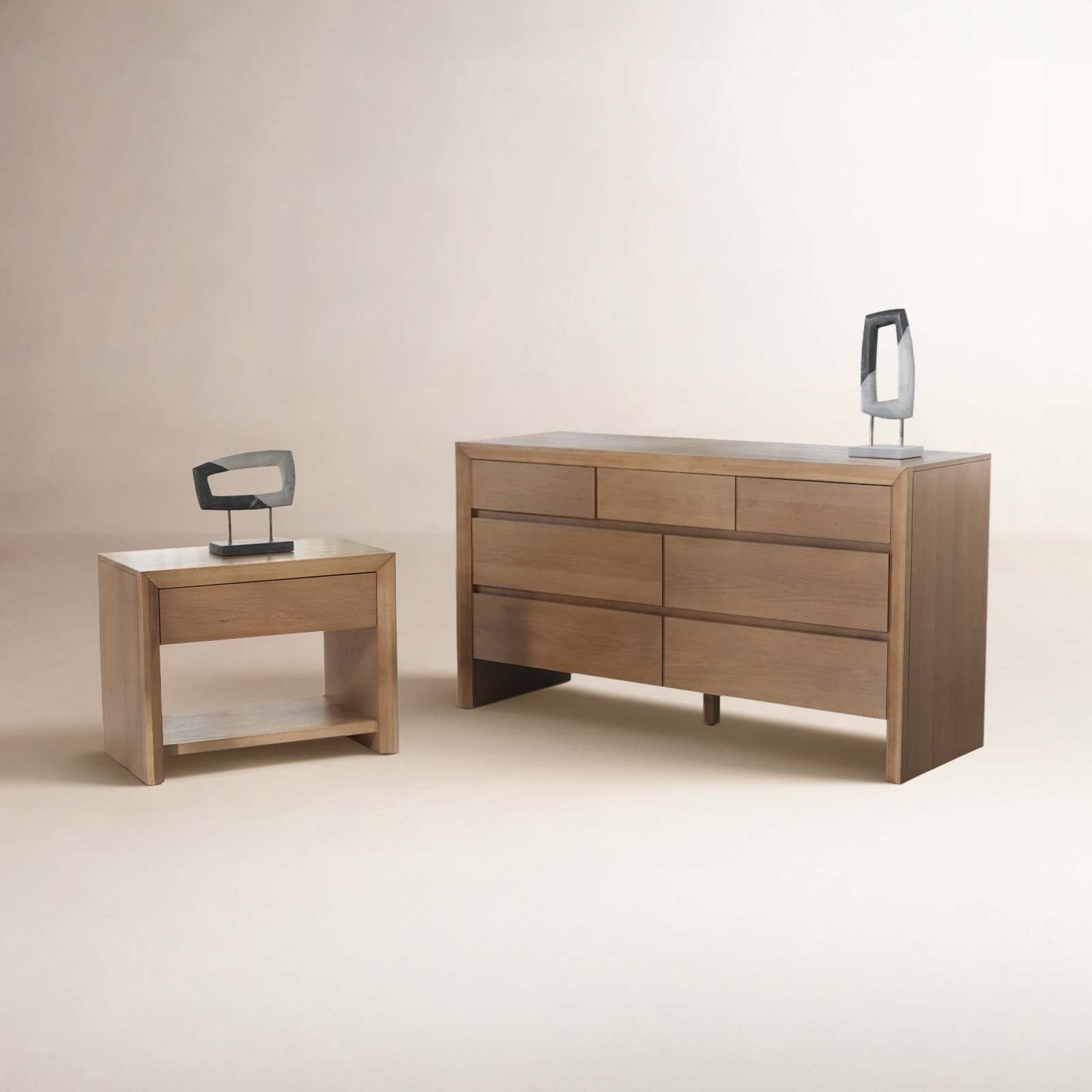 Wyat 2-Piece Bedroom Set, Natural