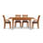 Sarah 4 - Person Solid Wood Top Four Leg Dining Set-16848865-37101029-39921290