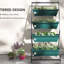 Jardinière surélevée surélevée - 4 étages pour fleurs, légumes, herbes, égouttoir vertical