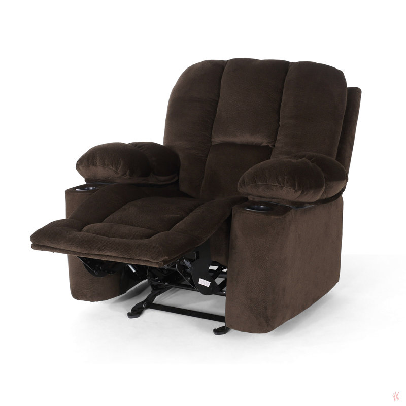 Fason Upholstered Recliner, Chocolate